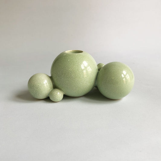 29. Green Boble Candle Holder (Large)