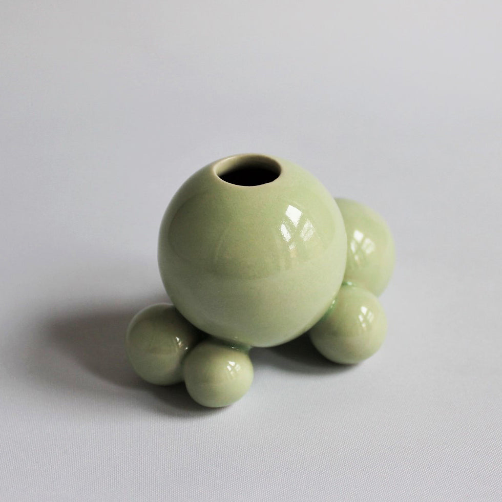 6. Light Green Boble Vase (Small)