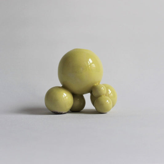 8. Light Yellow Boble Vase (Small)