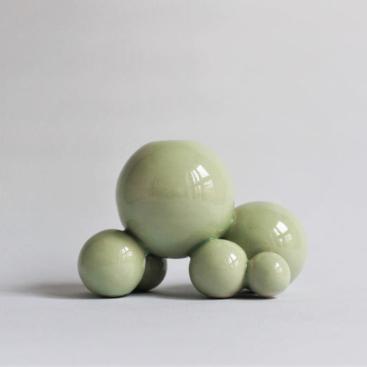 16. Light Green Boble Candle Holder (Large)