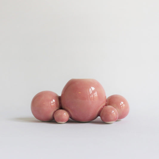 22. Pink Boble Candle Holder (Small)